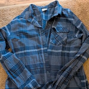 Columbia Blue Plaid Men's Shirt